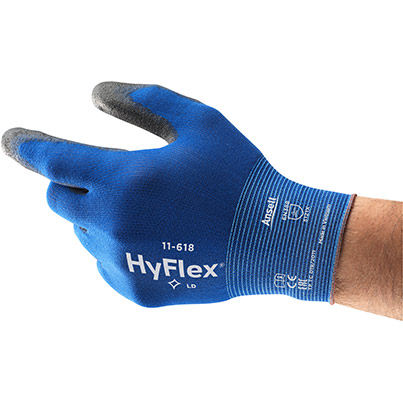 Ansell HyFlex 11-618 Lightweight PU-Coated Work Gloves