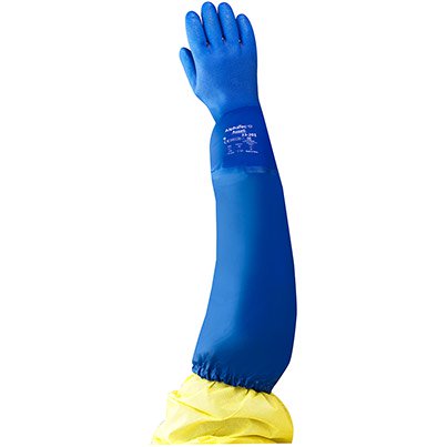 Ansell AlphaTec 23-201 Long-Sleeve PVC Chemical-Resistant Gloves