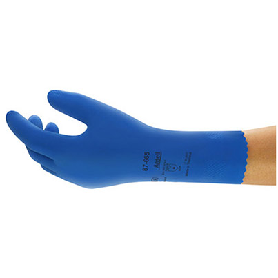 Ansell AlphaTec 87-665 Latex Chemical-Resistant Gloves