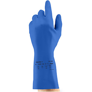 Ansell AlphaTec 87-195 Latex Chemical-Resistant Gloves XL