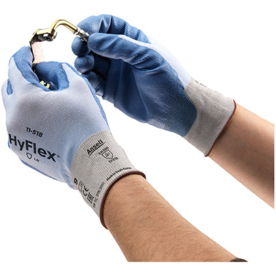 Ansell HyFlex 11-518 PU-Coated Work Gloves