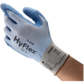 Ansell HyFlex 11-518 PU-Coated Work Gloves
