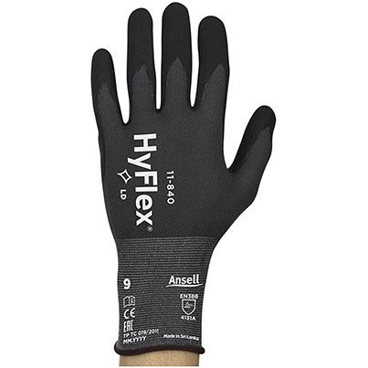 Ansell HyFlex 11-840 Nitrile-Coated Work Gloves