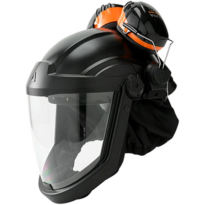 Skytec Sentinel PAPR Helmet with Ear Defenders
