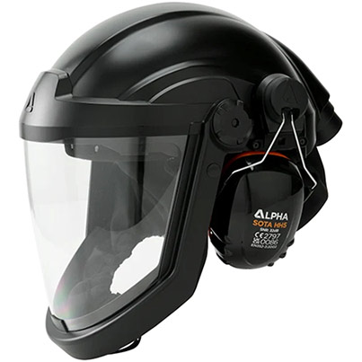 Skytec Sentinel PAPR Helmet with Ear Defenders
