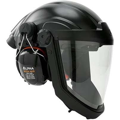 Skytec Sentinel PAPR Helmet with Ear Defenders