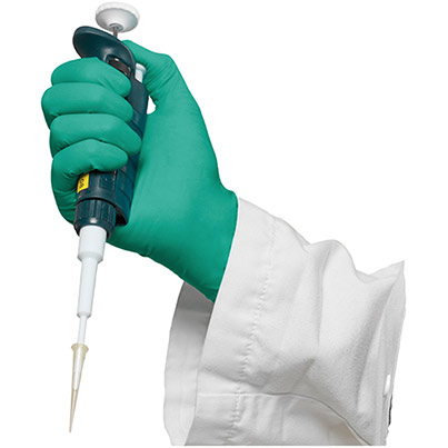 Ansell TouchNTuff 92-500 Green Nitrile Disposable Gloves (Box of 100)