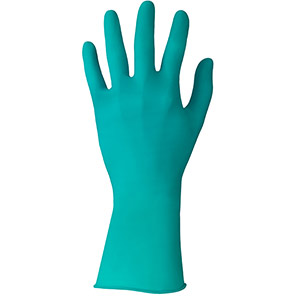 Ansell TouchNTuff 92-605 Green Long-Cuff Nitrile Disposable Gloves (Box of 100) 8.5