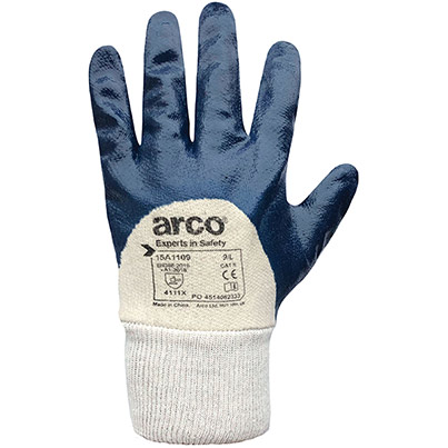 Arco Heavyweight Palm Coated Nitrile Gloves