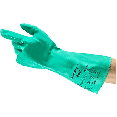 Ansell AlphaTec 39-124 Nitrile Chemical-Resistant Gloves