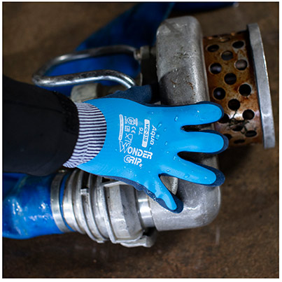 VEND Wonder Grip Aqua WG-318 Latex-Coated Work Gloves