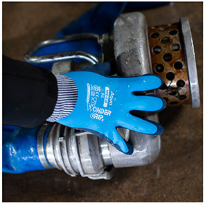 VEND Wonder Grip Aqua WG-318 Latex-Coated Work Gloves