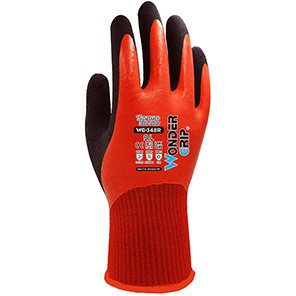 VEND Wonder Grip Thermo Lite Plus WG-348R Thermal Latex-Coated Work Gloves 10/XL
