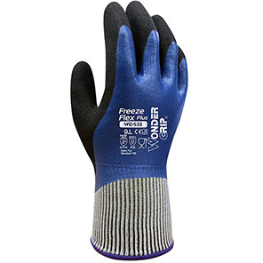 VEND Wonder Grip WG-538 Freeze Flex Plus Blue Thermal Nitrile-Coated Gloves 10