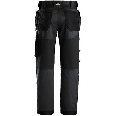Snickers AllroundWork 6251 Men’s Black Trousers with Holster Pockets