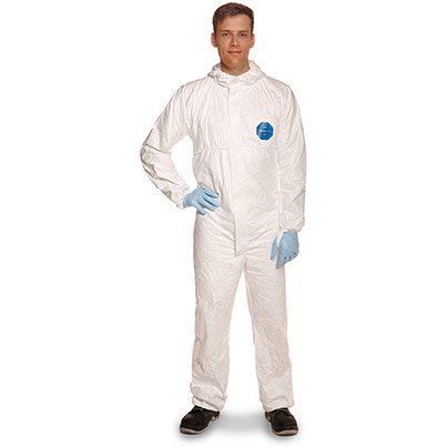 DuPont Tyvek 400 APX TA198S White Chemical Coveralls