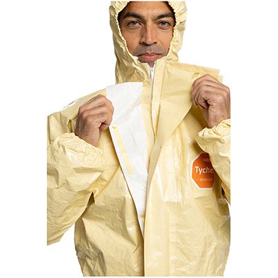 DuPont Tychem 6000 SFR Yellow Chemical Coveralls