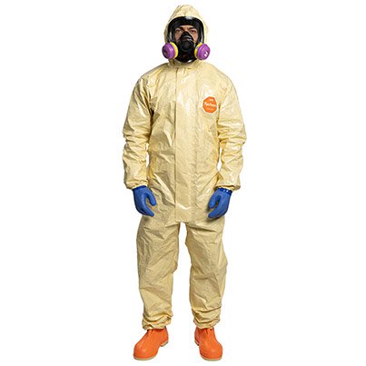 DuPont Tychem 6000 SFR Yellow Chemical Coveralls