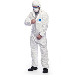 DuPont Tyvek Xpert White Chemical Coveralls (Pack of 25)