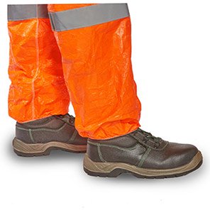 DuPont Tyvek 500 HV TY127S Orange Hi-Vis Hooded Chemical Coveralls