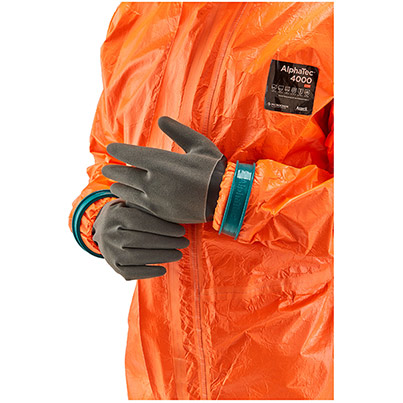 Ansell AlphaTec 4000 CFR Model 111 Orange Chemical Coverall