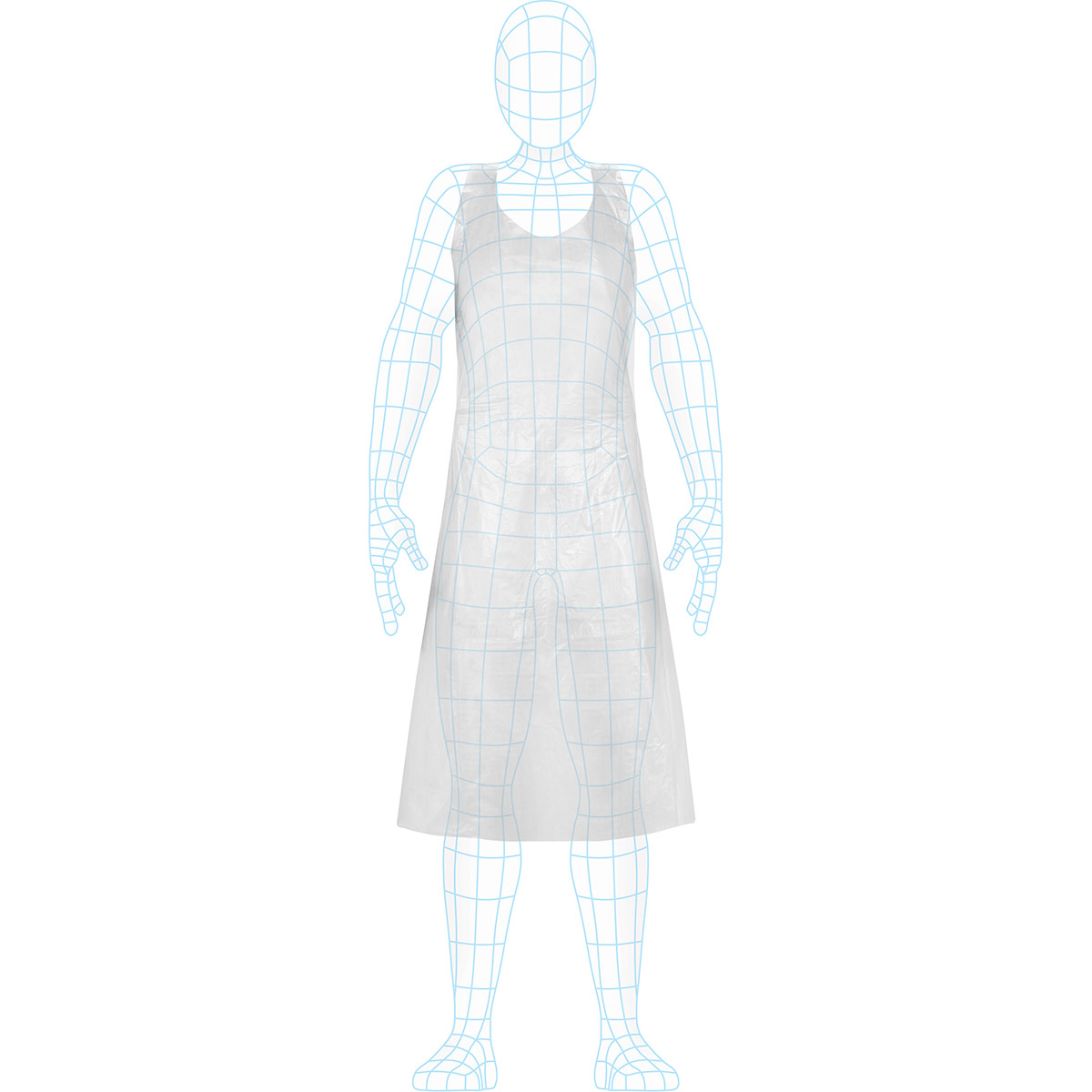 Arco Essentials 10-Micron White Disposable Aprons (Roll Of 200) | Arco