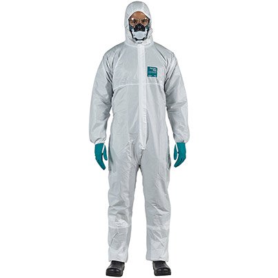 Ansell AlphaTec 2000 STANDARD Model 111 White Chemical Coverall