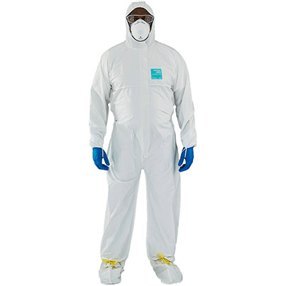 Ansell AlphaTec 2000 STANDARD Model 122 White Chemical Coverall