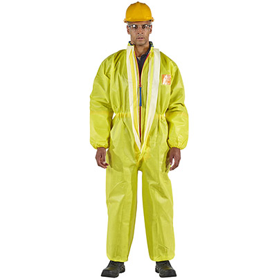 Ansell AlphaTec 3000 Model 122 Yellow Chemical Coverall