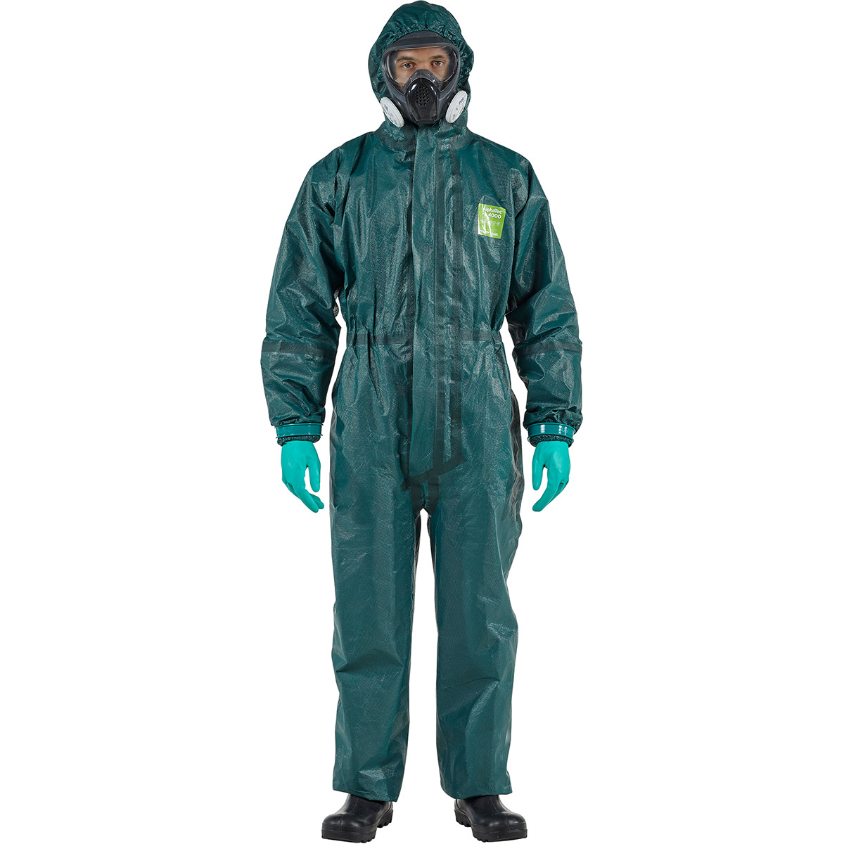 Ansell AlphaTec 4000 Model 111 Green Chemical Coverall Ansell Multi