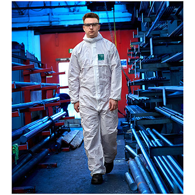 Ansell AlphaTec 1800 STANDARD Model 111 White Chemical Coverall