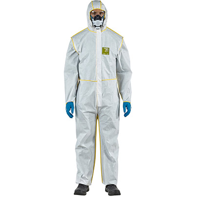 Ansell AlphaTec 2300 COMFORT Model 129 White Chemical Coverall