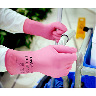 Ansell AlphaTec 87-085 Latex Chemical-Resistant Gloves