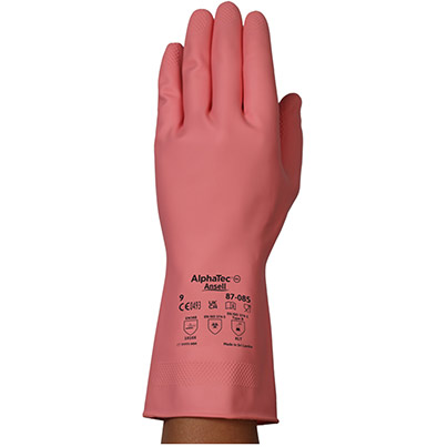 Ansell AlphaTec 87-085 Latex Chemical-Resistant Gloves