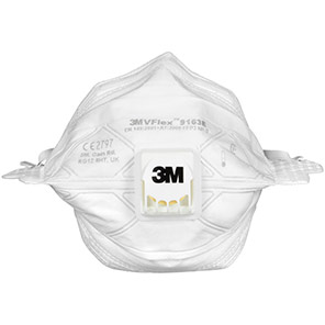 3M VFlex 9163E Valved FFP3 Particulate Respirator