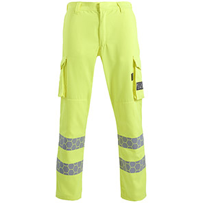 ProGARM TR270M Men’s Yellow Hi-Vis Arc-Flash Cargo Trousers 36T