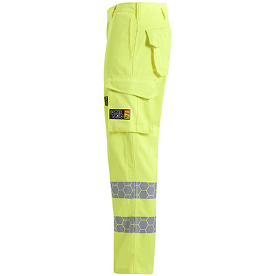 ProGARM TR270F Women's Yellow Hi-Vis Arc-Flash Cargo Trousers