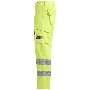 ProGARM TR270F Women's Yellow Hi-Vis Arc-Flash Cargo Trousers