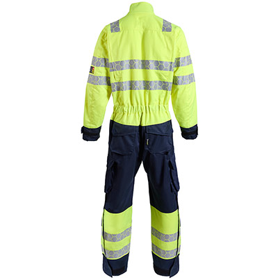 ProGARM CV255M Men’s Yellow/Navy Hi-Vis Arc-Flash Overalls