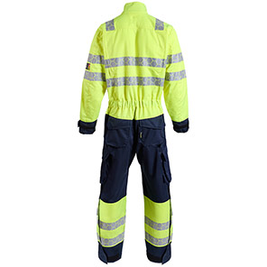 ProGARM CV255M Men’s Yellow/Navy Hi-Vis Arc-Flash Overalls