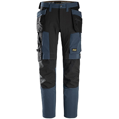 Snickers AllRoundWork 6218 Navy Stretch Trousers with Holster Pockets