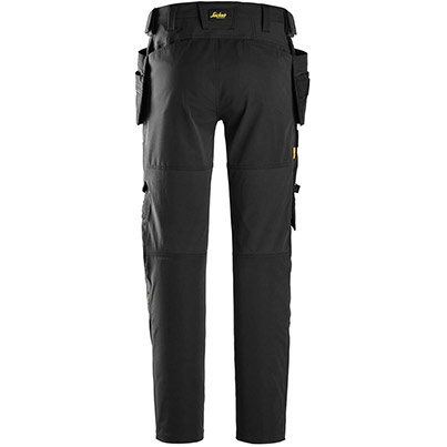 Snickers AllRoundWork 6218 Black Stretch Trousers with Holster Pockets