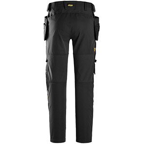 Snickers AllRoundWork 6218 Black Stretch Trousers with Holster Pockets