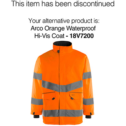 Arco Essentials Orange Waterproof Hi-Vis Coat