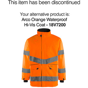 Arco Essentials Orange Waterproof Hi-Vis Coat