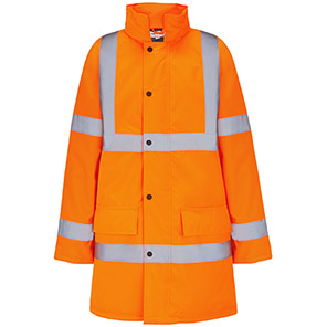 Arco Essentials Orange Waterproof Hi-Vis Coat