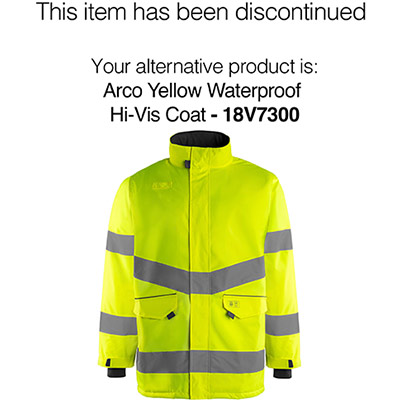 Arco Essentials Yellow Waterproof Hi-Vis Coat