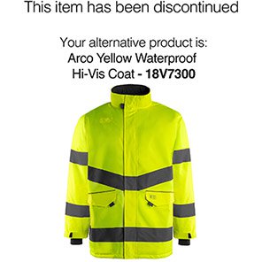 Arco Essentials Yellow Waterproof Hi-Vis Coat 5XL