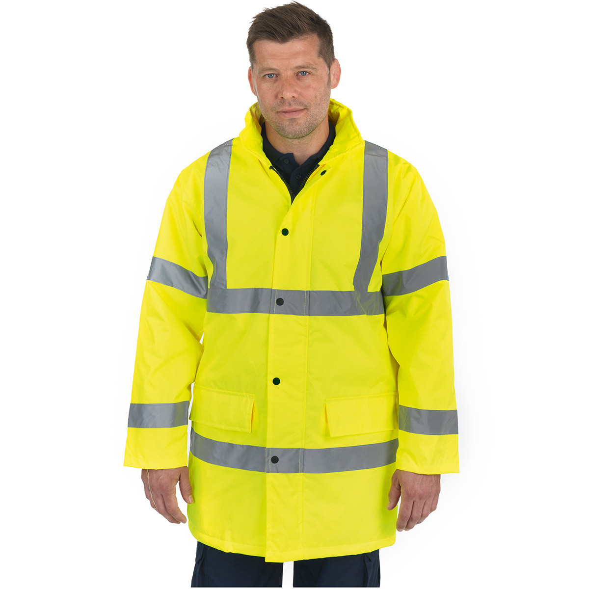 Arco Essentials Yellow Waterproof Hi-Vis Coat | Arco Essentials | Multi ...