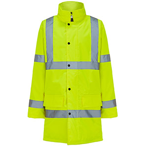 Arco Essentials Yellow Waterproof Hi-Vis Coat